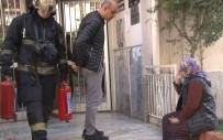 Aspiratörden Çikan Yanginda Anne Ve Oglu Dumandan Etkilendi, Komsusu Ise Yangini Canli Yayinla Aktardi