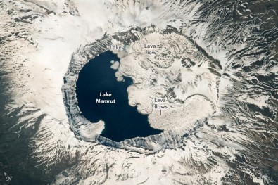 Nemrut Krater Gölü NASA Astronotlarinin Gözdesi Oldu