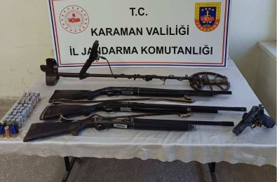 Karaman'da Çalinti Ve Kaçak Silah Operasyonu Açiklamasi 1 Gözalti