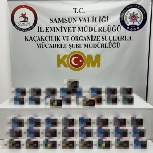 Samsun'da 15 Bin Adet Sahte Bandrollü Bos Makaron Ele Geçirildi