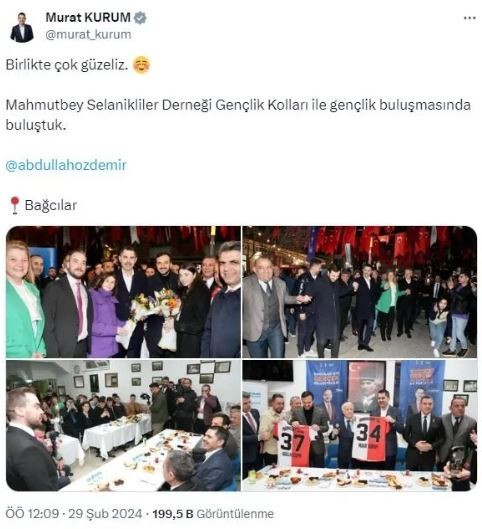 Murat Kurum, Mahmutbey Selanikliler Derneğinde gençlerle bir araya geldi: İlk işini kuracak gençlere 100 bin lira destek vereceğiz