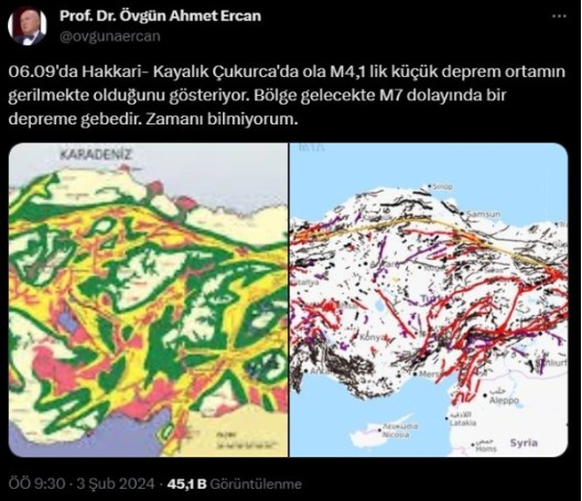 Deprem uzmanları o bölgeyi işaret etti! 7 büyüklüğünde deprem olabilir