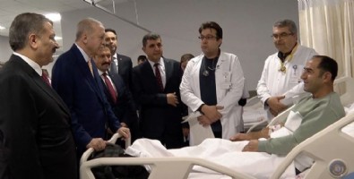 Cumhurbaşkanı Erdoğan, Hatay'da hastaları ziyaret etti