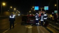 Kocaeli'de feci kaza! Otomobille çarpışan TIR sürücüsü kaçtı... 1 ölü 3 yaralı