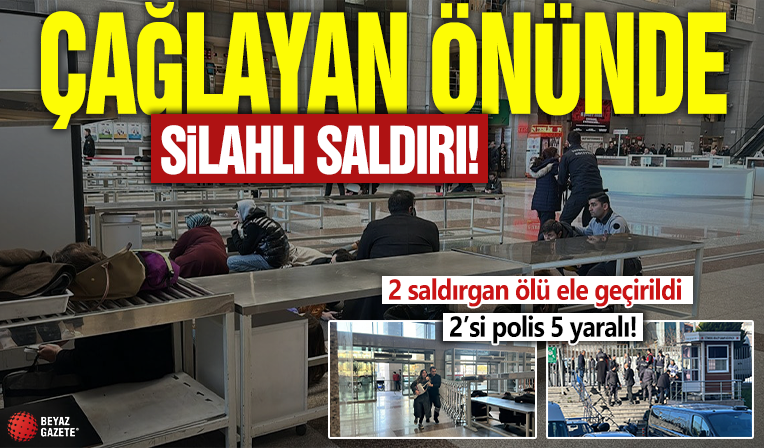 Çağlayan Adliyesi önünde silahlı saldırı: 2 saldırgan ölü ele geçirildi