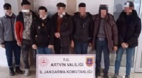 Artvin'de 7 kaçak göçmen jandarma tarafından yakalandı Haberi