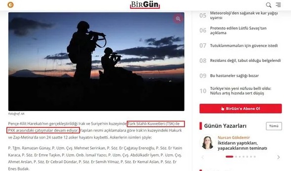 Terör örgütü PKK’nın sözcüsü: Birgün! Teröre resmen kalkan oldular: Skandal ifadeler