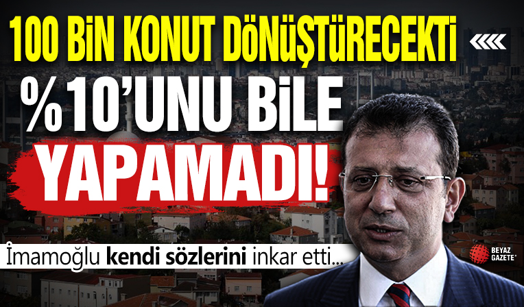 100 bin konut dönüştürecekti yüzde 10'unu bile yapamadı