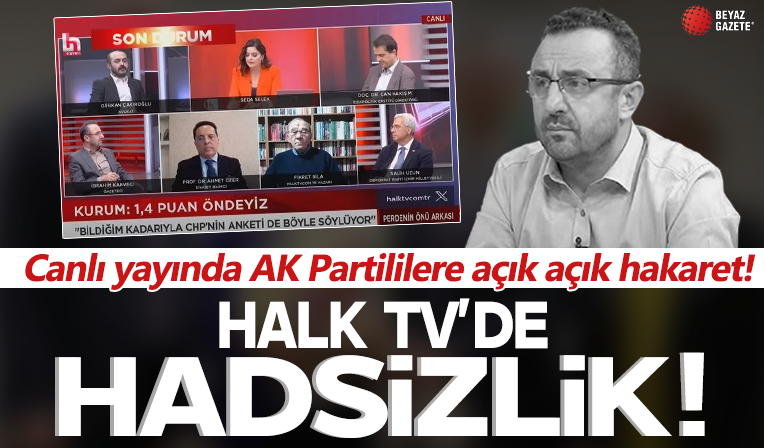 Halk TV yorumcusu İbrahim Kahveci haddini aştı! Canlı yayında AK Partililere hakaret etti