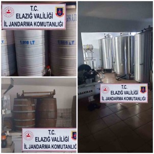 Elazig'da 15 Ton Kaçak Alkol Ele Geçirildi
