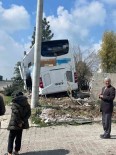 Mardin'de Yolcu Otobüsü Bir Evin Bahçesine Girdi Haberi