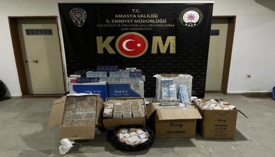 Amasya'da 56 Binden Fazla Dolu Makaron Ele Geçirildi