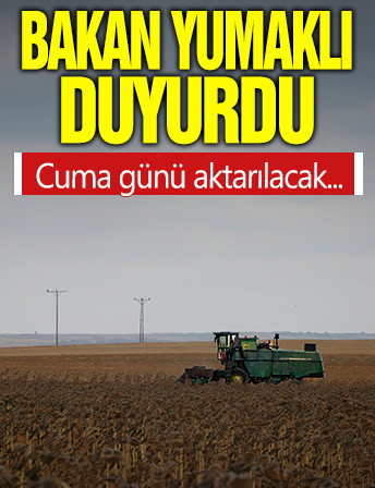 Bakan açıkladı! 3 milyar 870 milyon liralık destek cuma yatıyor