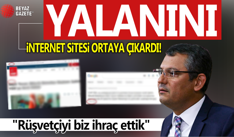 Özgür Özel'den Bilecik yalanını resmi internet sitesi ortaya çıkardı! 'Rüşvetçiyi biz ihraç ettik'