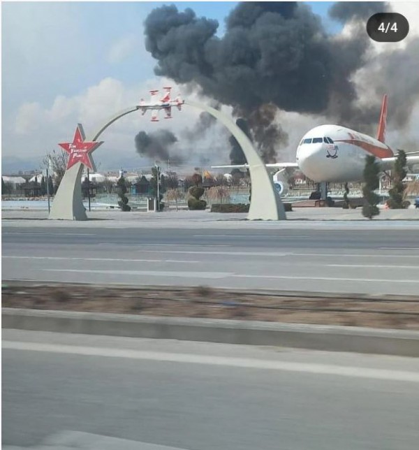 Konya'da eğitim uçağı düştü!