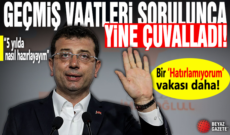 Geçmiş vaatleri sorulunca yine çuvalladı! Bir ‘Hatırlamıyorum’ vakası daha!