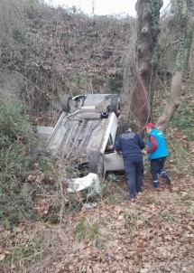 Sakarya'da Otomobil Sarampole Yuvarlandi Açiklamasi 5 Yarali
