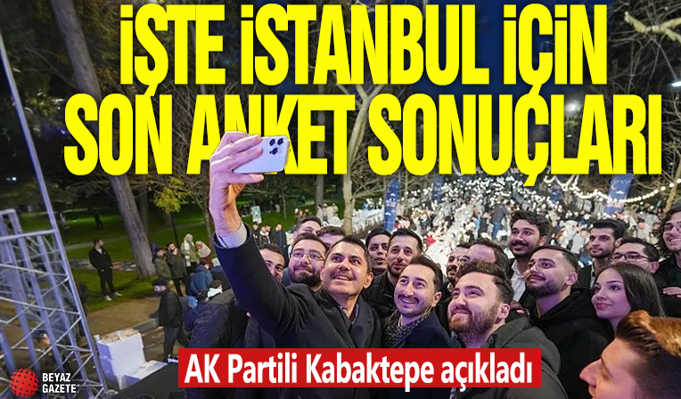 AK Partili Kabaktepe açıkladı: İşte İstanbul için son anket sonuçları....
