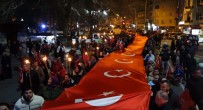 Kirklareli'nde Dev Türk Bayragi Ile Sehitlere Saygi Yürüyüsü