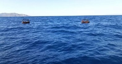 Aydın'da can salları içerisinde 35 düzensiz göçmen kurtarıldı