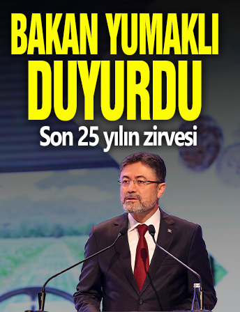Bakan Yumaklı 'Rekorlarla tamamladı' diyerek duyurdu: Son 25 yılın zirvesi