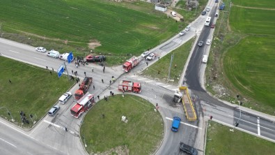 Feci Kaza Havadan Görüntülendi