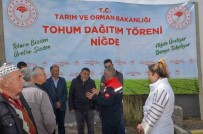 Nigde'de Çiftçilere 75 Hibeli Nohut Ve Kuru Fasulye Tohumu Dagitildi