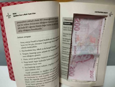 Kitabin Arasina Gizlenmis 46 Adet Sahte Banknot Ele Geçirildi