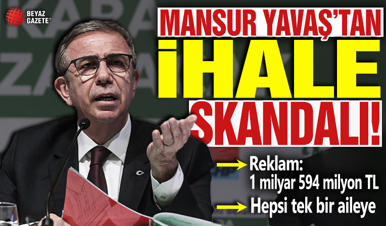 Namus sözüne ne oldu? Mansur Yavaş'tan aynı aileye 27 adrese teslim ihale!