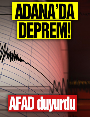 Adana'da 3,6 büyüklüğünde deprem