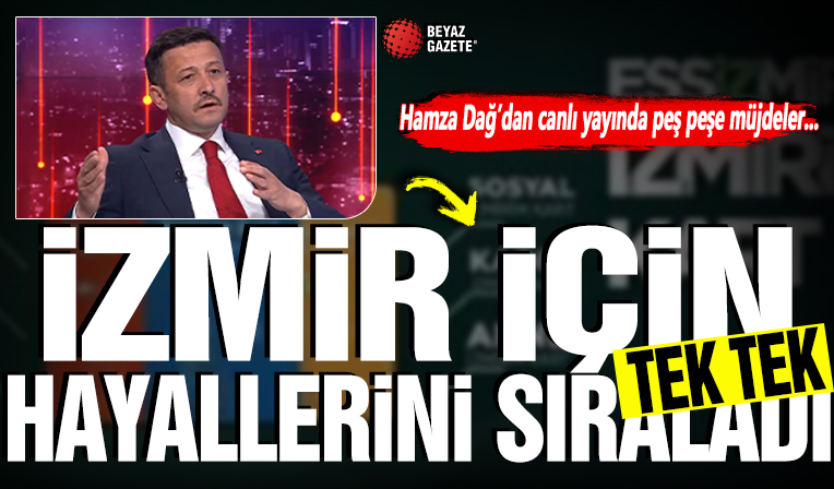 Cumhur İttifakı adayı Hamza Dağ'dan AHaber'de peş peşe müjdeler: İzmir için hayallerini tek tek sıraladı!