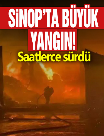 Sinop'ta büyük yangın! Saatlerce sürdü