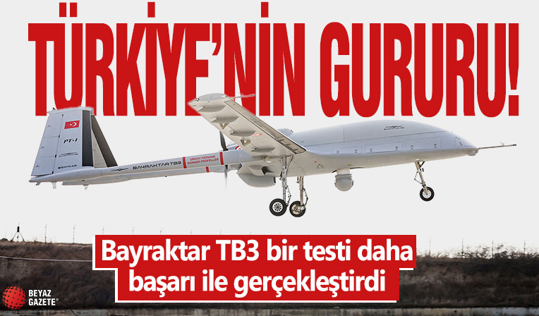 Bayraktar TB3 bir testi daha başarı ile gerçekleştirdi