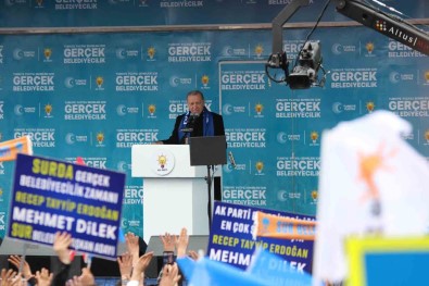 Cumhurbaskani Erdogan Diyarbakir'da Terör Ve Terör Örgütü Güdümlü Siyaset Disi Bir Çözüm Sürecine Isaret Etti