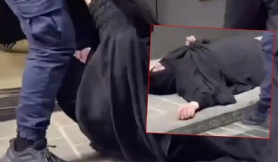 İstanbul’da çarşaflı kadına saldırı: Yerlerde sürükledi, darp etti…
