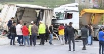 Başakşehir'de dehşet! Hafriyat kamyonları çarpıştı Haberi