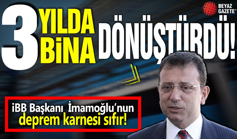 Üç yılda üç bina dönüştürdü! Deprem karnesi sıfır