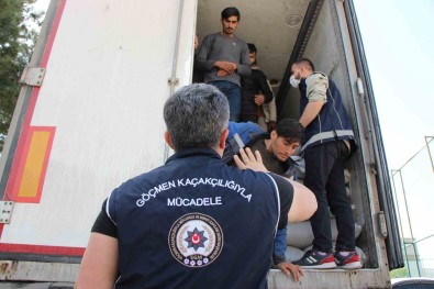 Amasya'da Mercimek Yüklü Tirdan 40 Kaçak Göçmen Çikti