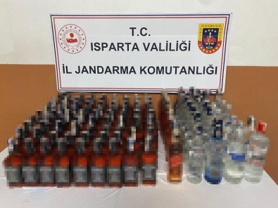 Isparta'da 123 Litre Kaçak Alkol Ele Geçirildi