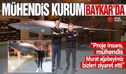 Mühendis Murat Kurum, Baykar'da! 'Proje insanı bizi ziyaret etti'