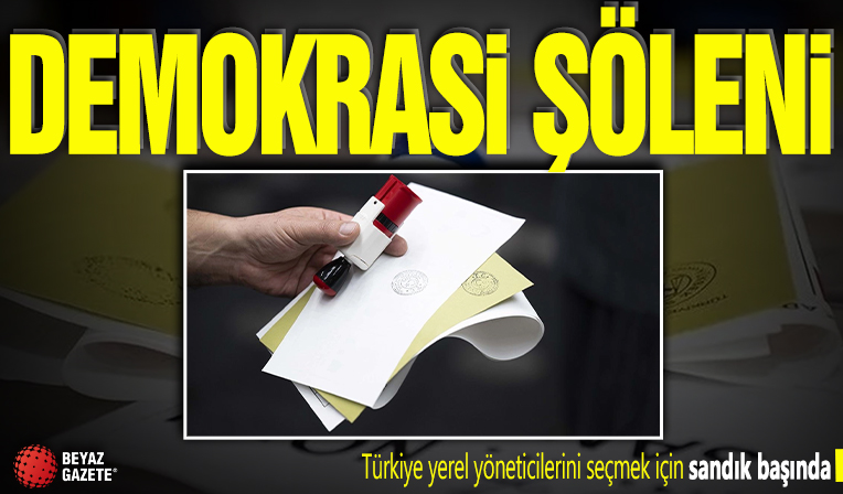 Demokrasi şöleni! Türkiye yerel yöneticilerini belirlemek için sandık başında