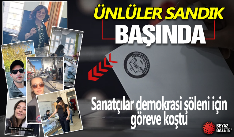 Sanatçılar demokrasi şöleni için göreve koştu! Ünlü isimler 31 Mart yerel seçimlerinde yerel yöneticilerini belirlemek için sandık başına gitti!