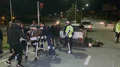 Karaman'da Cip Ile Motosiklet Çarpisti Açiklamasi 2 Yarali