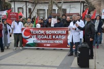 Sinop'ta Saglik Çalisanlarindan Gazze Için 'Sessiz Yürüyüs' Haberi