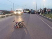 Otomobil Ile Çarpisan Motosiklet Sürücüsü Hayatini Kaybetti