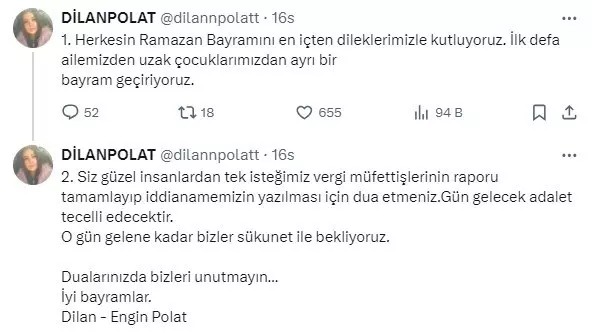 5 aydır cezaevinde olan Dilan Polat'tan mesaj! İşte o istek...