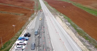 Erzincan'da Trafik Ekiplerinden Dronlu Denetim