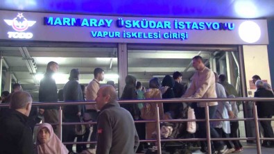 Üsküdar Marmaray'da Bayram Yogunlugu