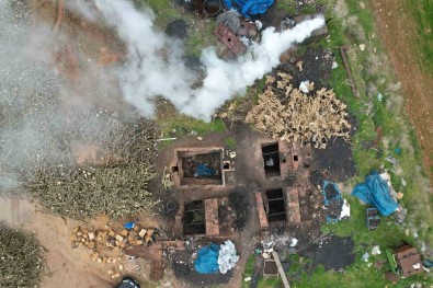 Dev Ocaklarda Yakilan Odunlar Kömür Olarak Yurt Disina Gönderiliyor