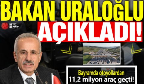 Bayram tatili trafiği: Bayramda otoyollardan 11,2 milyon araç geçti!